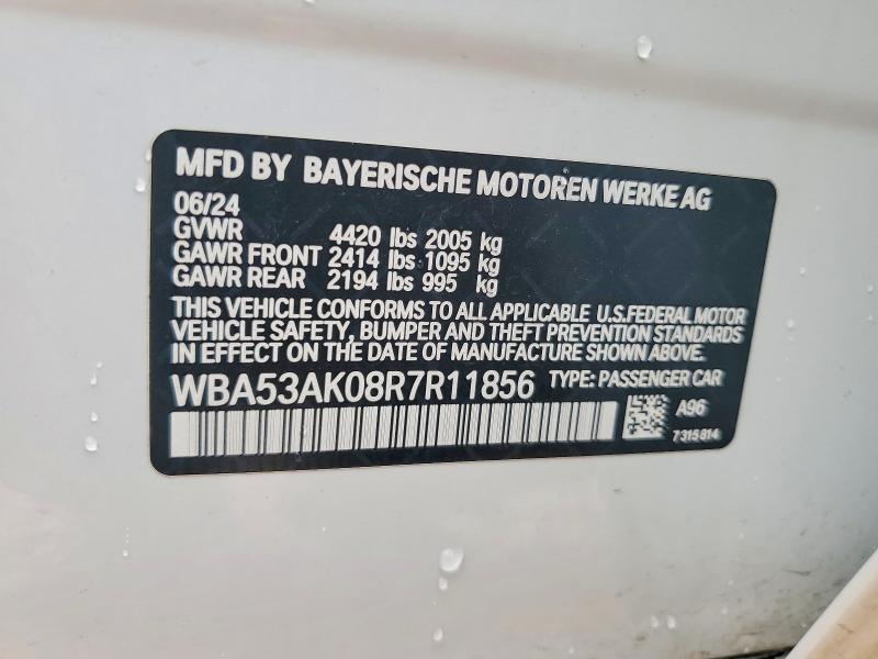 60037966 :رقم المزاد ، WBA53AK08R7R11856 vin ، 2024 Bmw 228i مزاد بيع