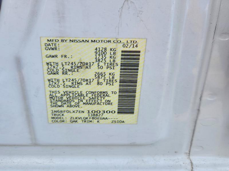 Продажа на аукционе авто 2014 Nissan Nv, vin: 1N6BF0LX7EN100300, номер лота: 59361606