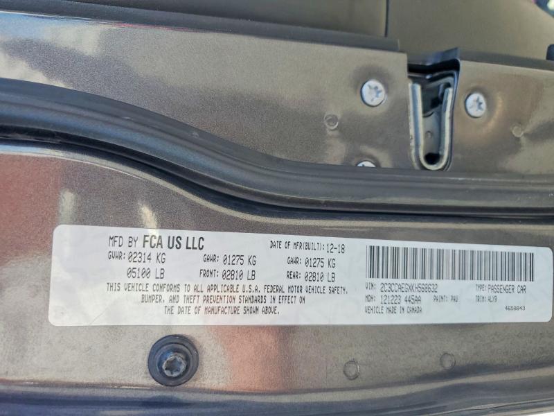 Aukcja sprzedaży 2019 Chrysler 300, vin: 2C3CCAEGXKH568632, numer aukcji: 60038576