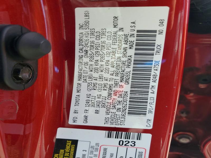 Aukcja sprzedaży 2006 Toyota Tacoma, vin: 5TEJU62N26Z307084, numer aukcji: 62975326