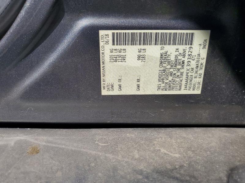 Aukcja sprzedaży 2018 Nissan Maxima, vin: 1N4AA6AP4JC393829, numer aukcji: 60305806