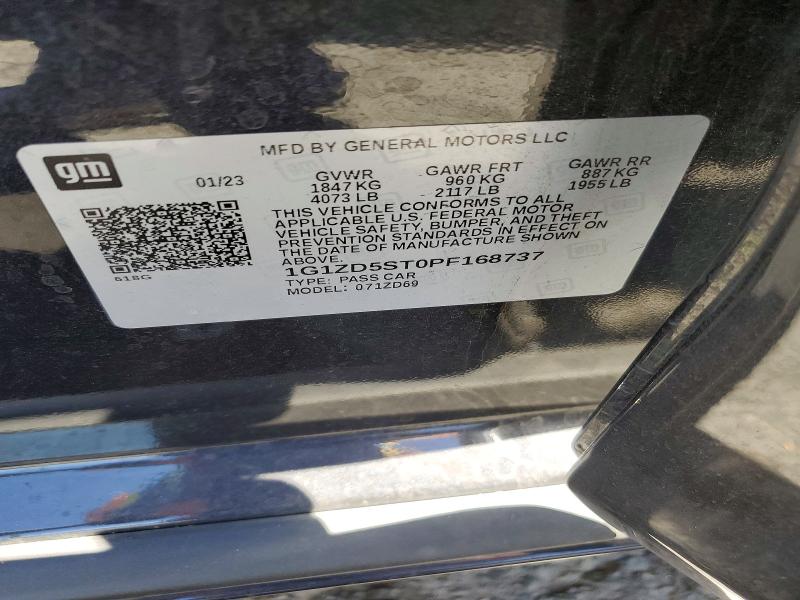 60984816 :رقم المزاد ، 1G1ZD5ST0PF168737 vin ، 2023 Chevrolet Malibu مزاد بيع