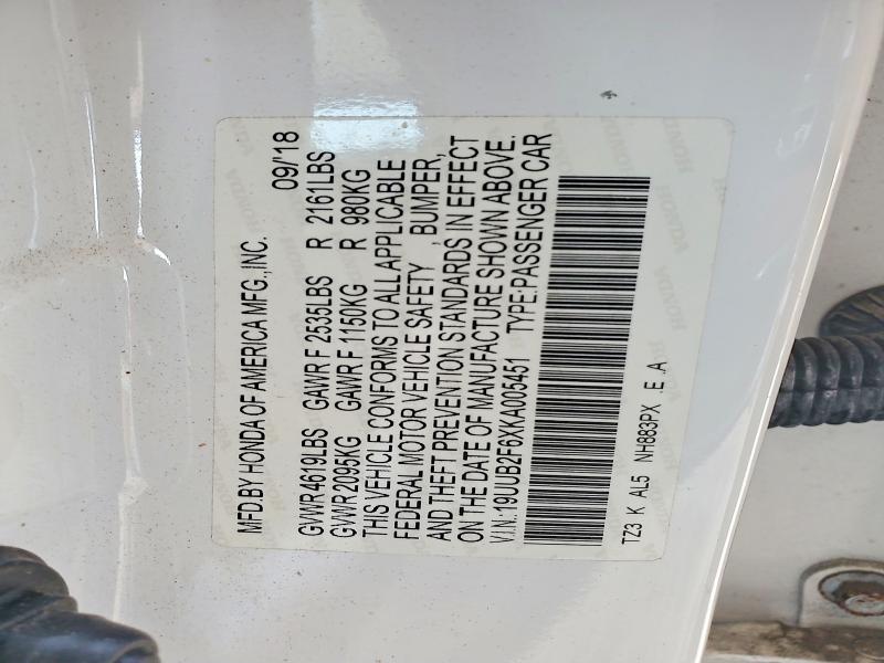 Продаж на аукціоні авто 2019 Acura Tlx, vin: 19UUB2F6XKA005451, номер лоту: 63523006