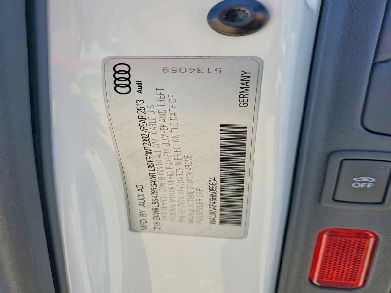 Aukcja sprzedaży 2017 Audi A4, vin: WAUANAF46HN055604, numer aukcji: 61846686