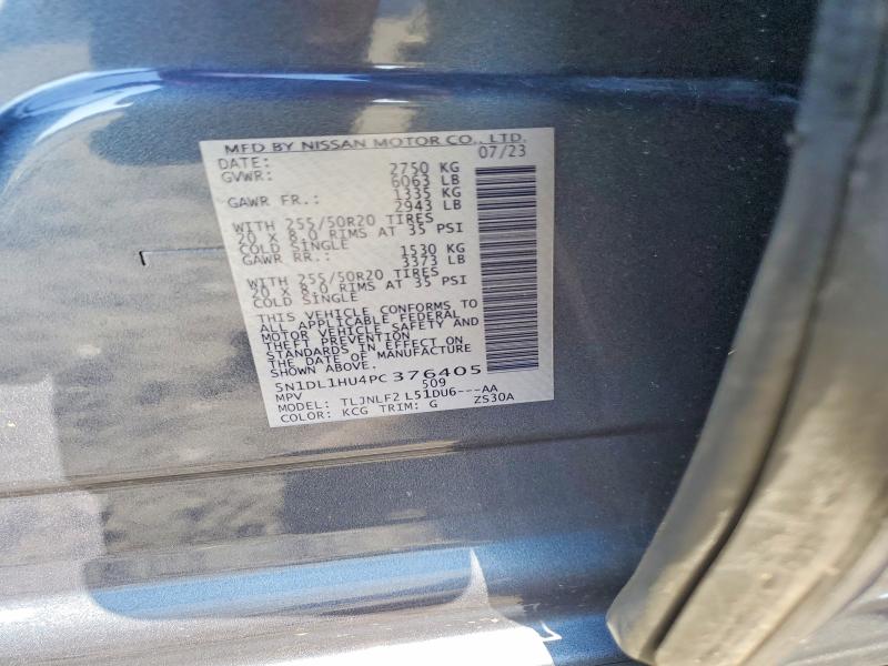 Продаж на аукціоні авто 2023 Infiniti Qx60, vin: 5N1DL1HU4PC376405, номер лоту: 58830146