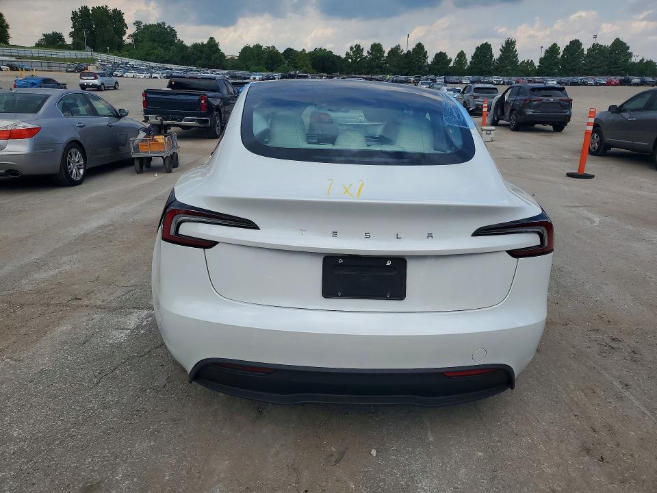 2025 Tesla Model 3 მანქანა იყიდება აუქციონზე, vin: 5YJ3E1EA9SF015607, აუქციონის ნომერი: 61178656