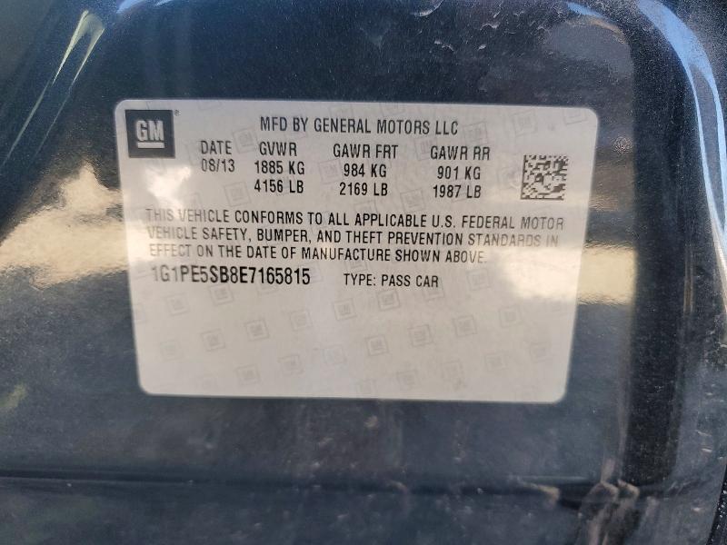 Продаж на аукціоні авто 2014 Chevrolet Cruze, vin: 1G1PE5SB8E7165815, номер лоту: 62831476