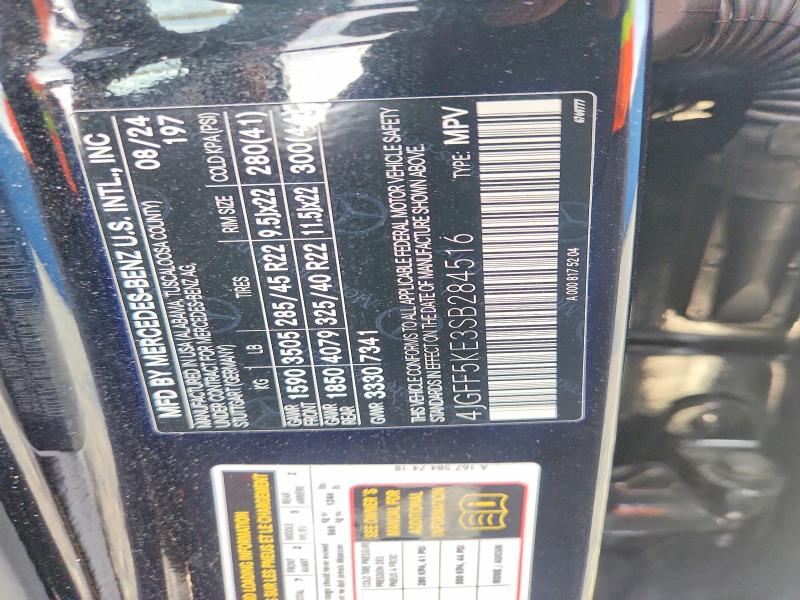 Auction sale of the 2025 Mercedes-benz Gls, vin: 4JGFF5KE3SB284516, lot number: 60967246