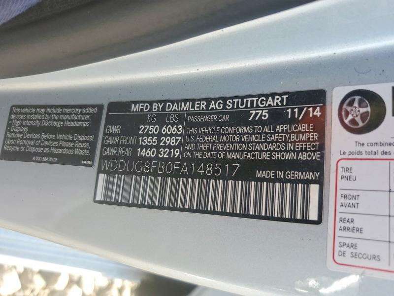 Aukcja sprzedaży 2015 Mercedes-benz S, vin: WDDUG8FB0FA148517, numer aukcji: 59133656
