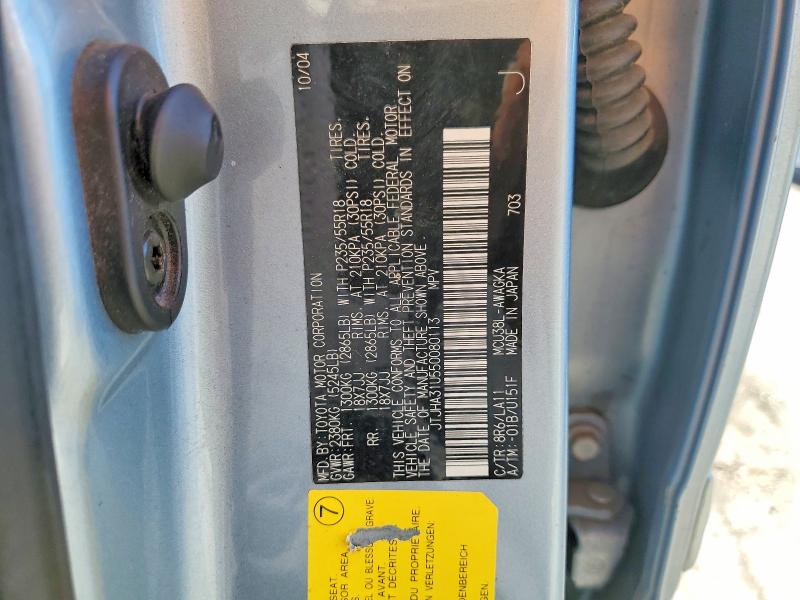 Продажа на аукционе авто 2005 Lexus Rx, vin: JTJHA31U550080113, номер лота: 62906236