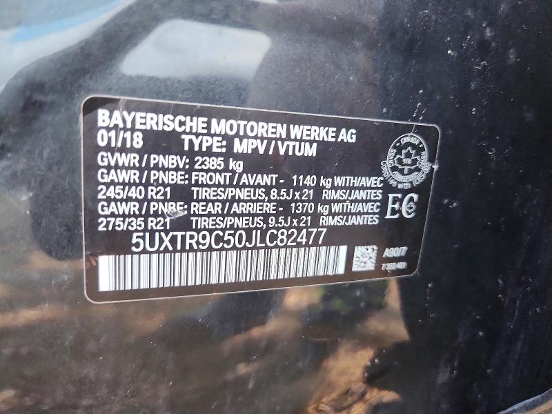 Aukcja sprzedaży 2018 Bmw X3, vin: 5UXTR9C50JLC82477, numer aukcji: 61384836