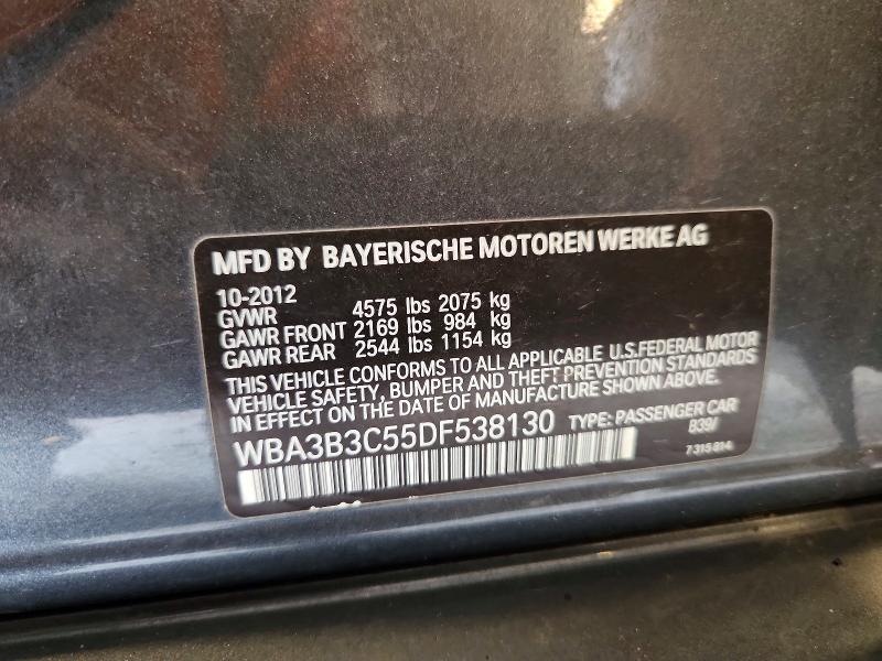 Aukcja sprzedaży 2013 Bmw 328, vin: WBA3B3C55DF538130, numer aukcji: 62272326