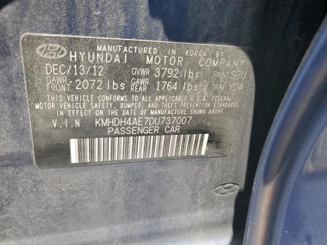 Aukcja sprzedaży 2013 Hyundai Elantra, vin: KMHDH4AE7DU737007, numer aukcji: 62330896