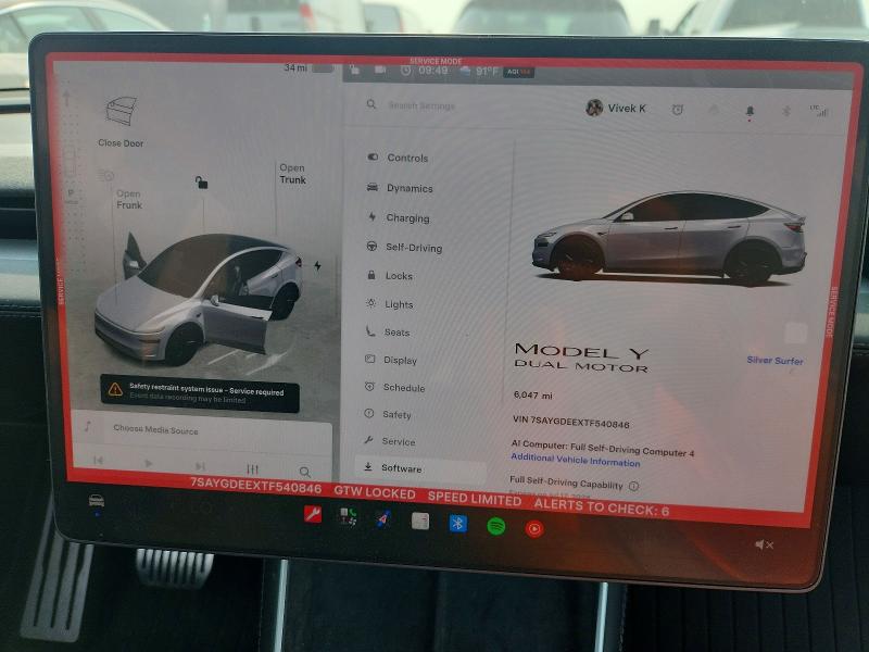 Aukcja sprzedaży 2026 Tesla Model Y, vin: 7SAYGDEEXTF540846, numer aukcji: 60801176
