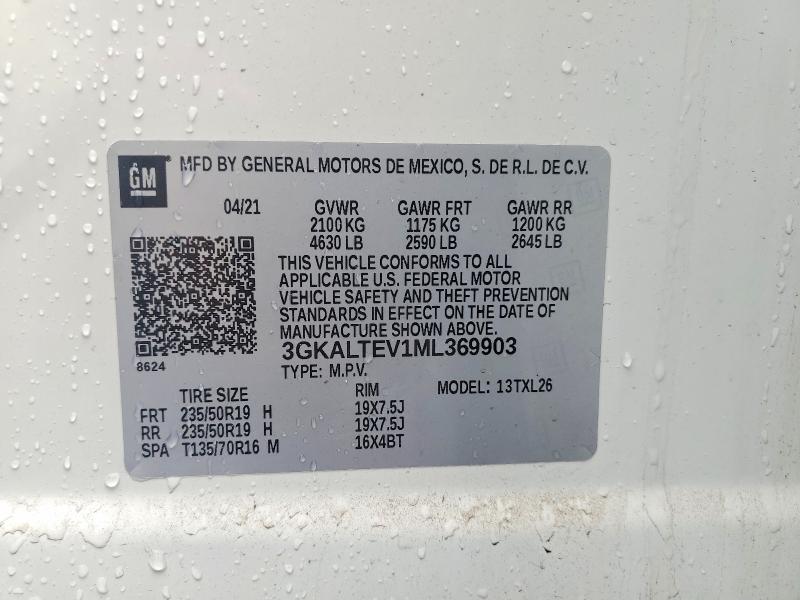 Aukcja sprzedaży 2021 Gmc Terrain, vin: 3GKALTEV1ML369903, numer aukcji: 59770926