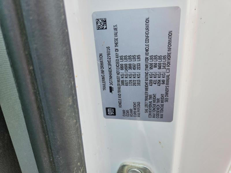 Aukcja sprzedaży 2024 Gmc Sierra, vin: 3GTNHAEK1RG276016, numer aukcji: 62438886