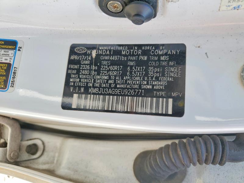 Aukcja sprzedaży 2014 Hyundai Tucson, vin: KM8JU3AG9EU926771, numer aukcji: 59575266