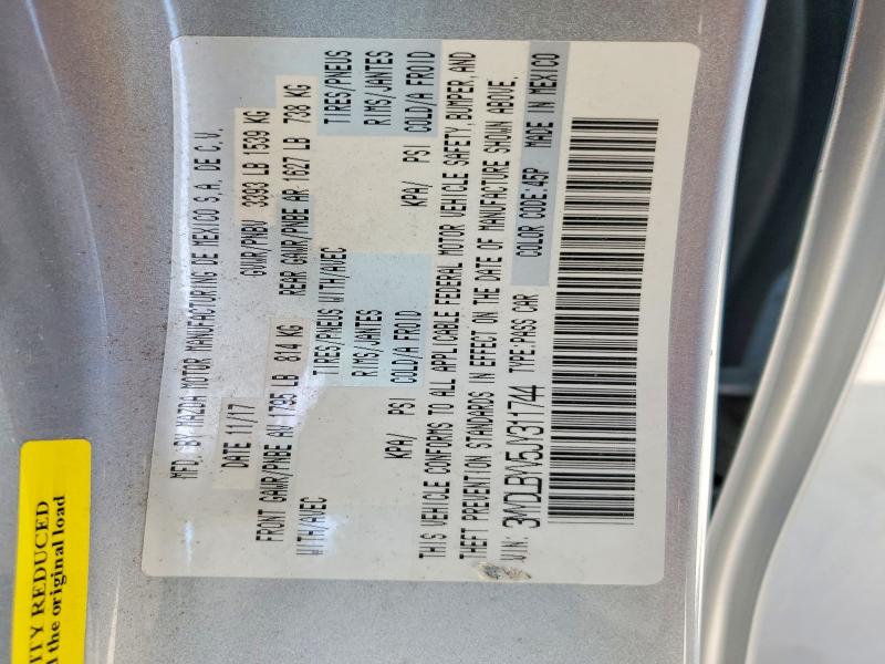 Продаж на аукціоні авто 2018 Toyota Yaris Ia, vin: 3MYDLBYV5JY311744, номер лоту: 62957976