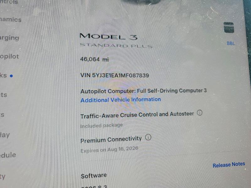 Продажа на аукционе авто 2021 Tesla Model 3, vin: 5YJ3E1EA1MF087839, номер лота: 62818466