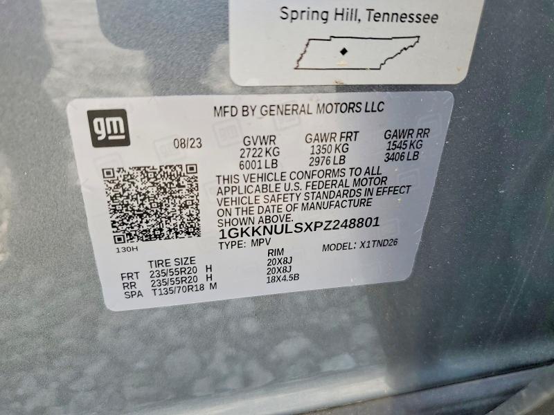 Aukcja sprzedaży 2023 Gmc Acadia, vin: 1GKKNULSXPZ248801, numer aukcji: 62958056