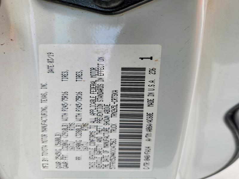Aukcja sprzedaży 2019 Toyota Tacoma, vin: 5TFRX5GN4KX147563, numer aukcji: 61362976