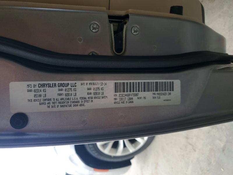 62247426 :رقم المزاد ، 2C3CCAAG8FH735887 vin ، 2015 Chrysler 300 مزاد بيع