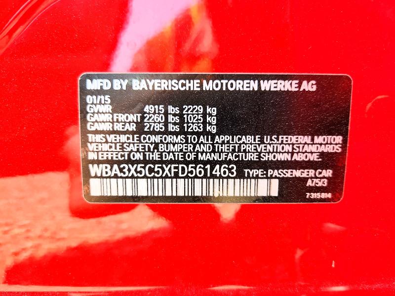 Aukcja sprzedaży 2015 Bmw 328, vin: WBA3X5C5XFD561463, numer aukcji: 62303456