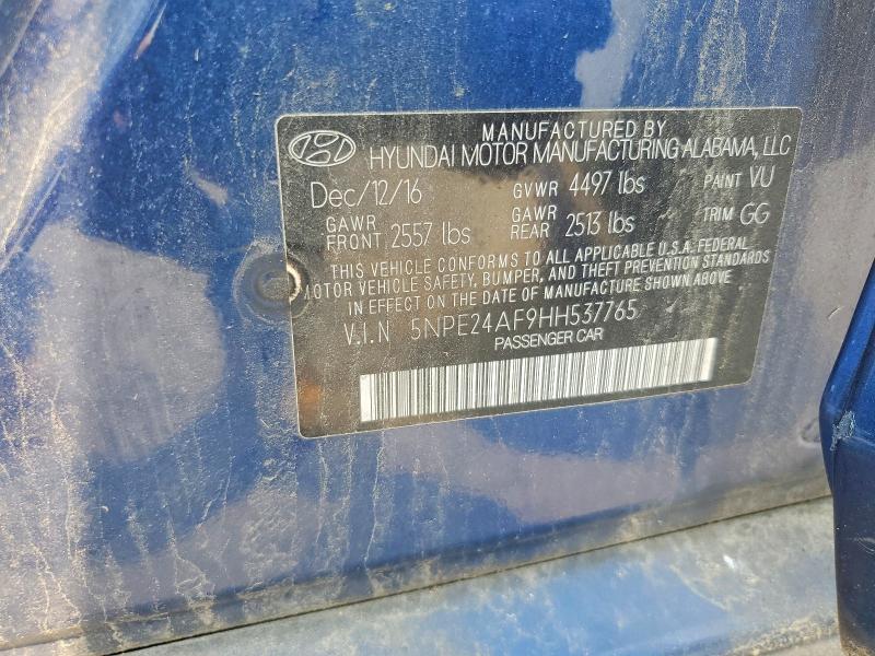 Aukcja sprzedaży 2017 Hyundai Sonata, vin: 5NPE24AF9HH537765, numer aukcji: 61221576