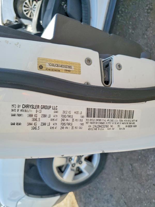 Продажа на аукционе авто 2014 Jeep Compass, vin: 1C4NJCBA4ED537805, номер лота: 58965266