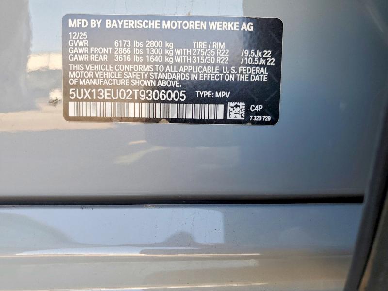 Aukcja sprzedaży 2026 Bmw X5, vin: 5UX13EU02T9306005, numer aukcji: 62324886