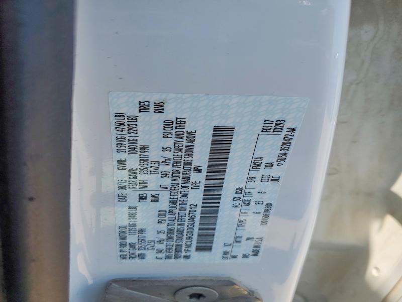 61849476 :رقم المزاد ، 1FMCU9GX0GUA67012 vin ، 2016 Ford Escape مزاد بيع