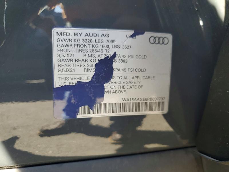 Продажа на аукционе авто 2024 Audi Q8 E-tron, vin: WA15AAGE6RB037737, номер лота: 63424666