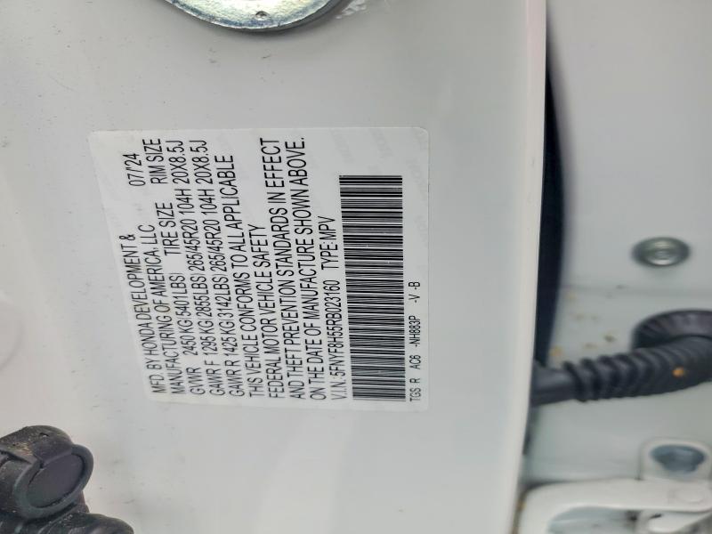 Aukcja sprzedaży 2024 Honda Passport, vin: 5FNYF8H55RB023160, numer aukcji: 61750136