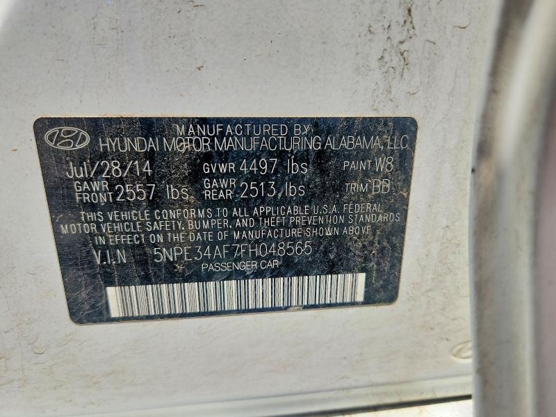 Aukcja sprzedaży 2015 Hyundai Sonata, vin: 5NPE34AF7FH048565, numer aukcji: 60656076