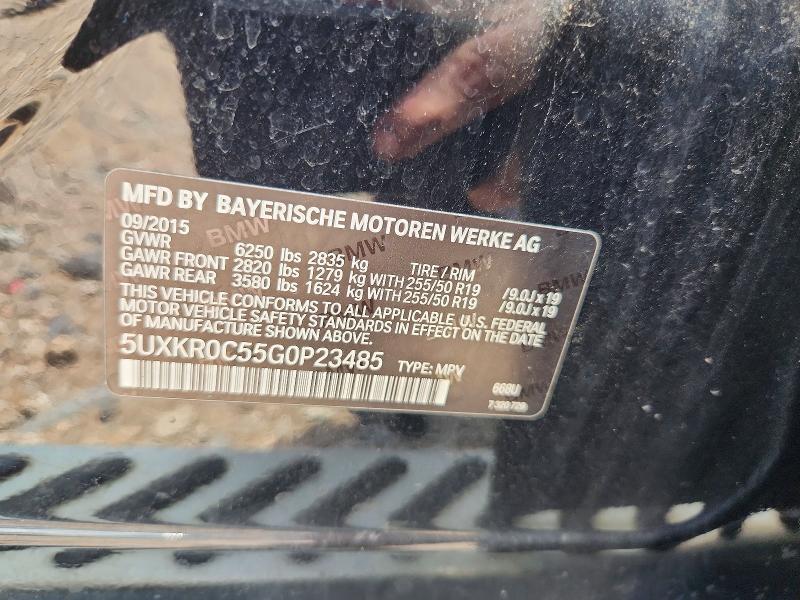 Aukcja sprzedaży 2016 Bmw X5, vin: 5UXKR0C55G0P23485, numer aukcji: 59794896