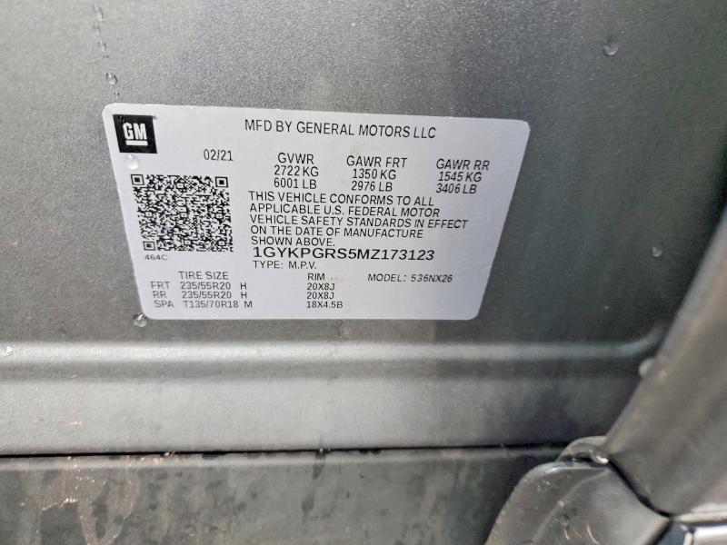 Продаж на аукціоні авто 2021 Cadillac Xt6, vin: 1GYKPGRS5MZ173123, номер лоту: 60322526
