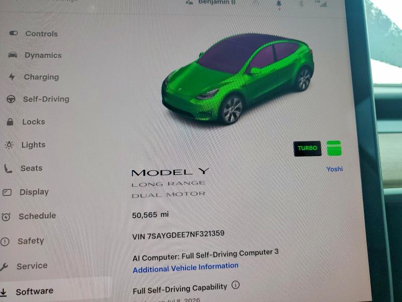 Продаж на аукціоні авто 2022 Tesla Model Y, vin: 7SAYGDEE7NF321359, номер лоту: 59312446