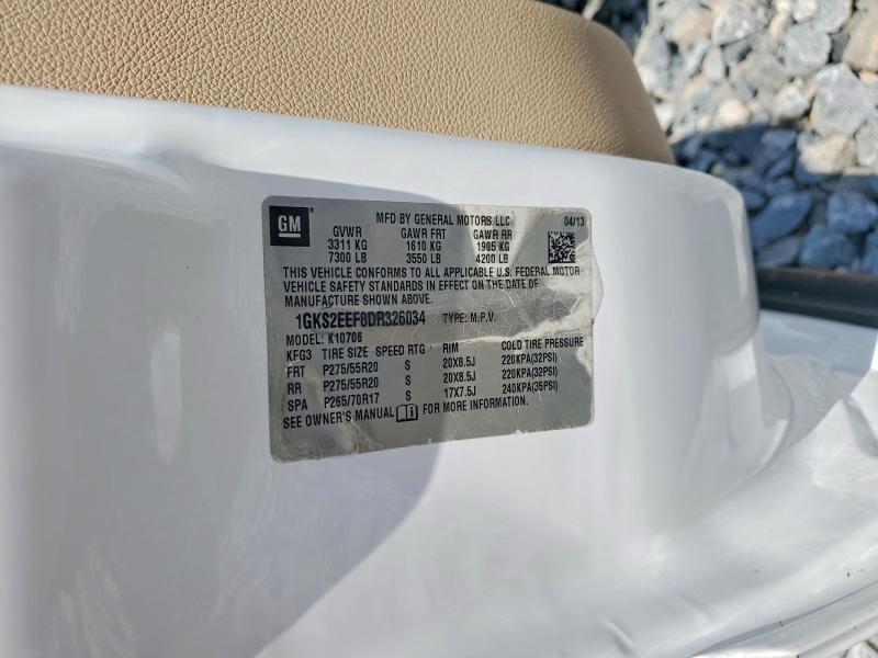 2013 Gmc Yukon მანქანა იყიდება აუქციონზე, vin: 1GKS2EEF8DR326034, აუქციონის ნომერი: 60021706