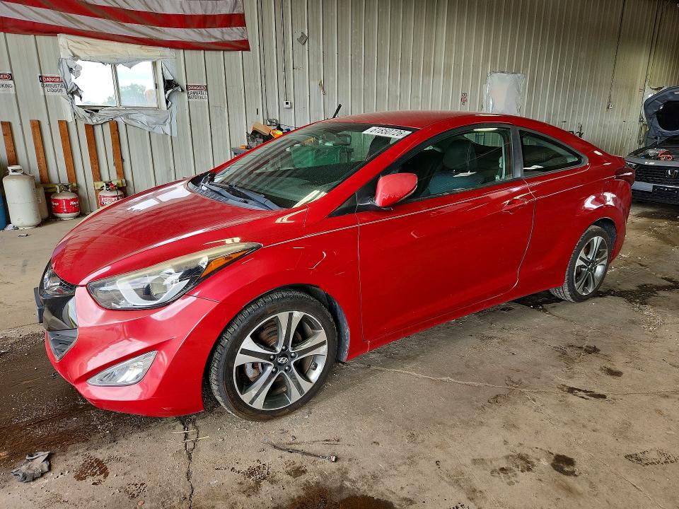 2014 Hyundai Elantra Coupe მანქანა იყიდება აუქციონზე, vin: KMHDH6AH2EU028430, აუქციონის ნომერი: 61850726