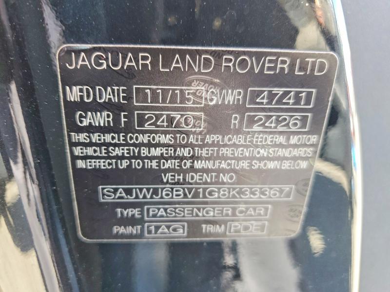 Aukcja sprzedaży 2016 Jaguar F-type, vin: SAJWJ6BV1G8K33367, numer aukcji: 59145536