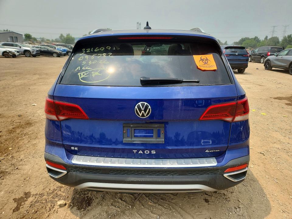 2022 Volkswagen Taos მანქანა იყიდება აუქციონზე, vin: 3VVLX7B24NM095782, აუქციონის ნომერი: 60024836