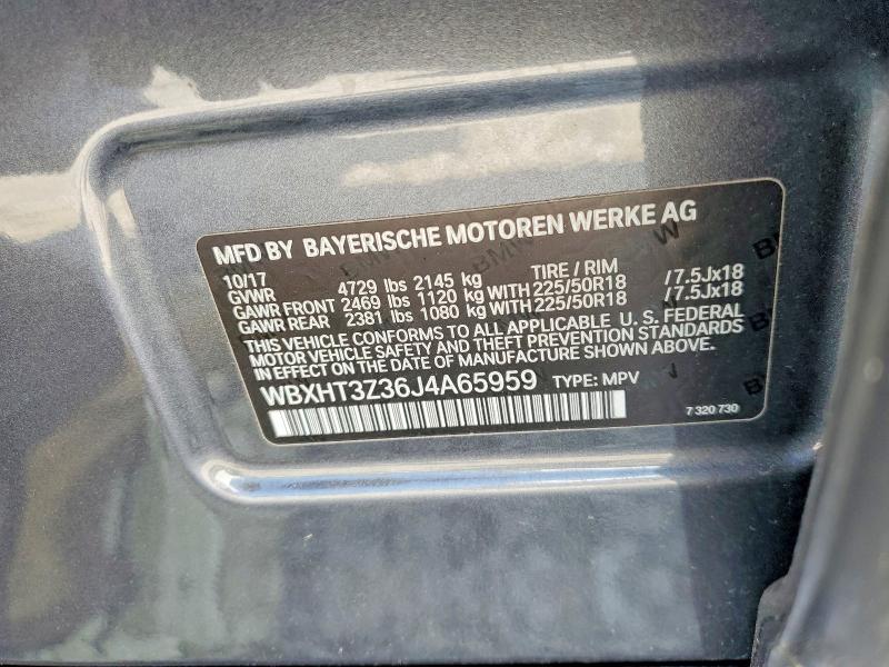Продажа на аукционе авто 2018 Bmw X1, vin: WBXHT3Z36J4A65959, номер лота: 62220576