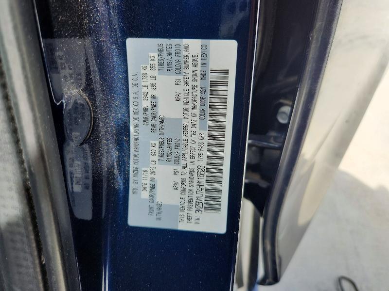 62881316 :رقم المزاد ، 3MZBN1U74HM116623 vin ، 2017 Mazda 3 مزاد بيع