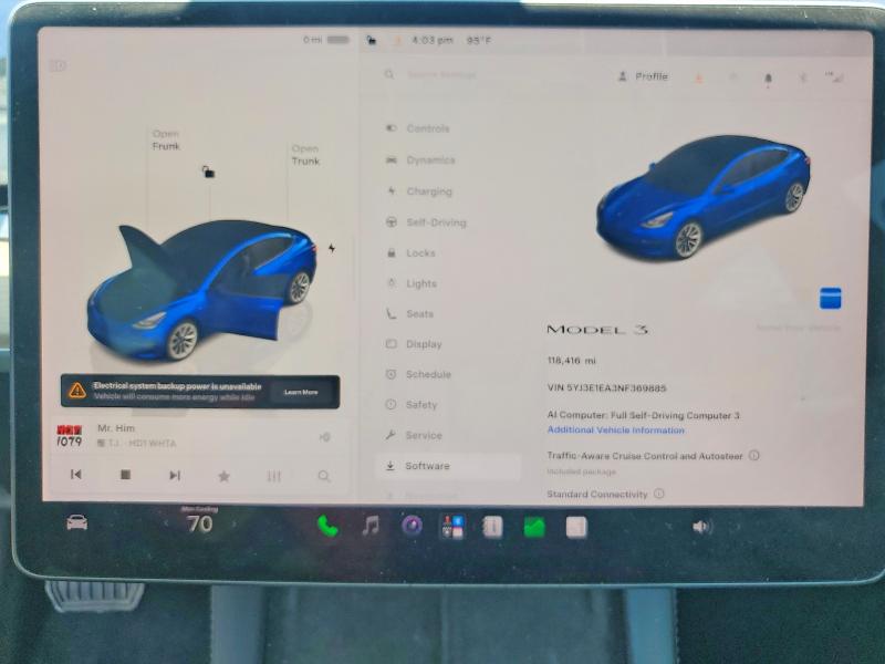 Aukcja sprzedaży 2022 Tesla Model 3, vin: 5YJ3E1EA3NF369885, numer aukcji: 59857166