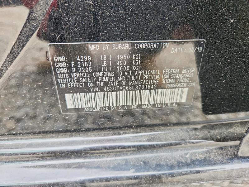 Продажа на аукционе авто 2020 Subaru Impreza, vin: 4S3GTAD68L3701642, номер лота: 62098516