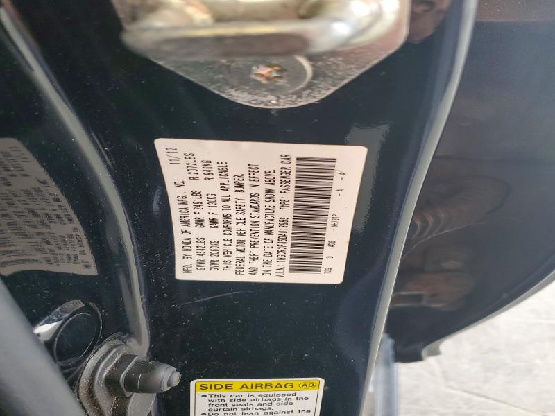 62240456 :رقم المزاد ، 1HGCR3F85DA013989 vin ، 2013 Honda Accord مزاد بيع