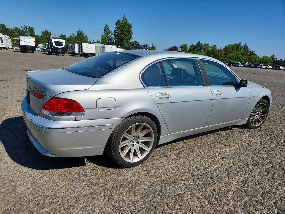 2003 Bmw 745 მანქანა იყიდება აუქციონზე, vin: WBAGN63473DR13110, აუქციონის ნომერი: 58451526
