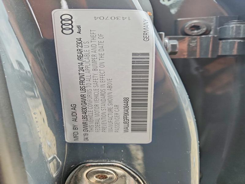 2019 Audi A3 მანქანა იყიდება აუქციონზე, vin: WAUJEGFF6KA084488, აუქციონის ნომერი: 63181106