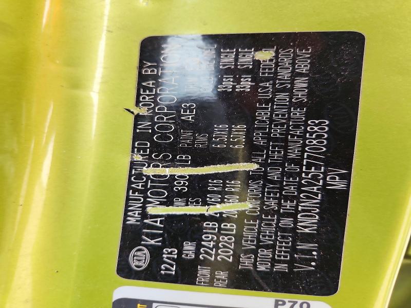 Продаж на аукціоні авто 2014 Kia Soul, vin: KNDJN2A25E7708583, номер лоту: 61884836