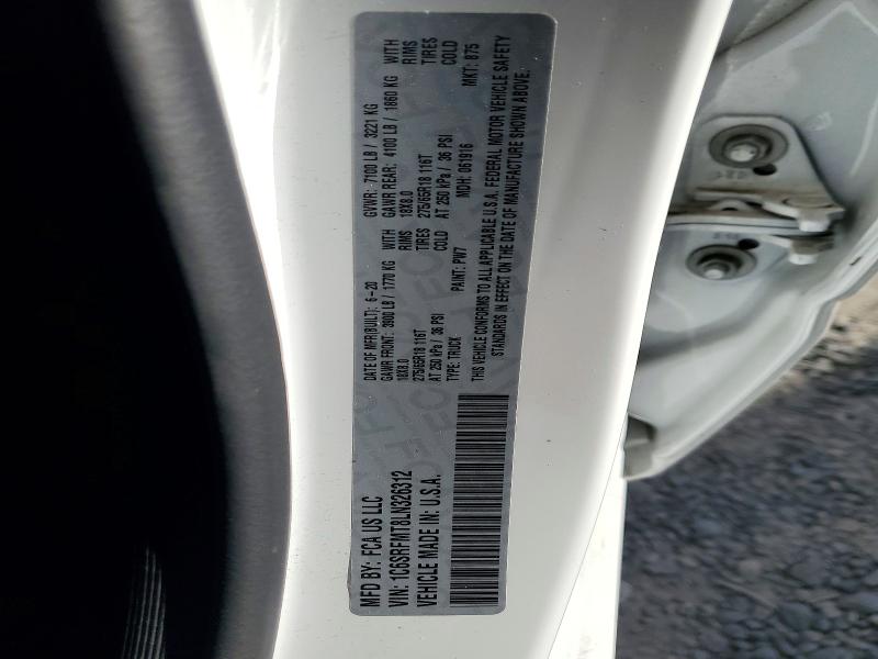 Продажа на аукционе авто 2020 Ram 1500, vin: 1C6SRFMT8LN326312, номер лота: 59625286